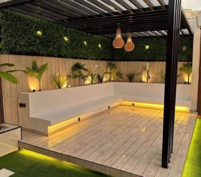 Steel patio
