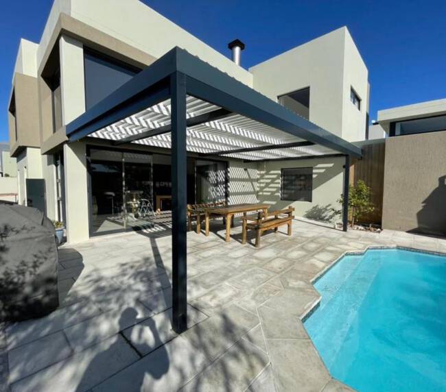 Steel patio