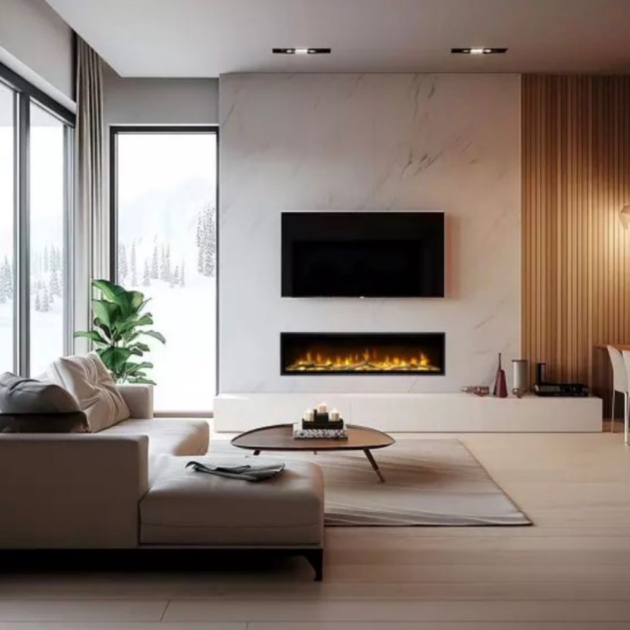 Modern Linear Electric Fireplace