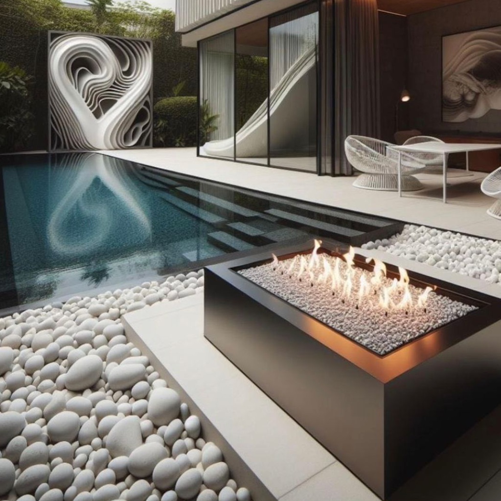 Granite Finish Firepit